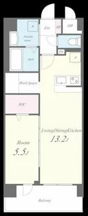 リヴェルナ平尾【204号室】の間取り