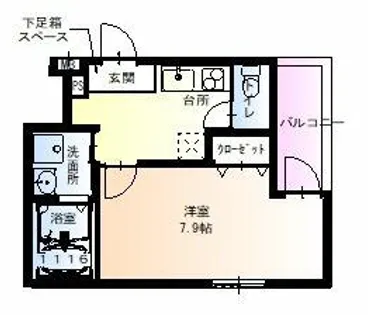 フジパレス花園西町【3階】の間取り