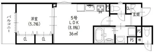 ラモーナ出口【1階】の間取り