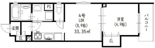 ラモーナ出口【2階】の間取り