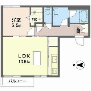 コーポT【0201号室】の間取り