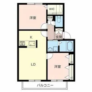 パルテール・KIT【0202号室】の間取り