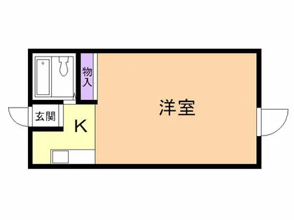 学)コーポ来夢【202号室】の間取り