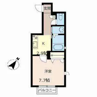 フルール加古川【2階】の間取り
