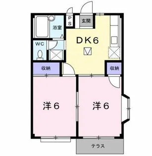 ハイム郷中【1階】の間取り