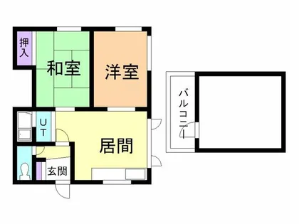 山田ハイツ【202号室】の間取り