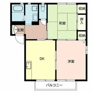 グランシード白水苑【0102号室】の間取り