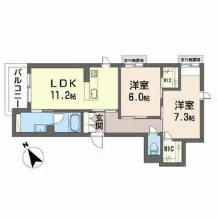 シャーメゾン クラシエスト【0301号室】の間取り