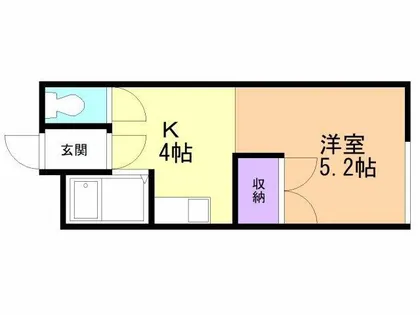 コーポ室本【1階】の間取り