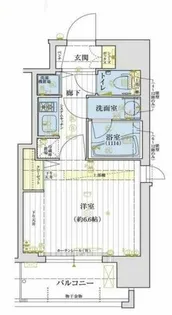 アクアプレイス梅田Ⅲ【5階】の間取り
