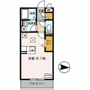オーシャンコートT【1階】の間取り