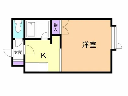ノーザンベルグ52【205号室】の間取り