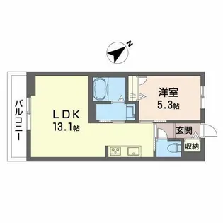 アーバンプロムナードIII【0210号室】の間取り