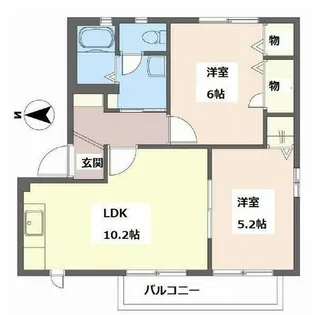 ビリーブワン ハウス【0101号室】の間取り