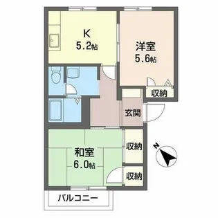 ウェストヴィレッジ壱番館【0203号室】の間取り