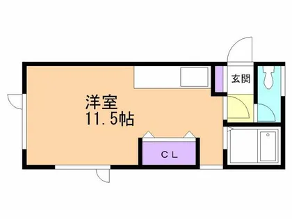学)大昭グリーンヒル6【105号室】の間取り