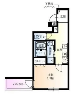 フジパレス今津南【3階】の間取り