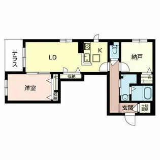 メゾン ド ハイネス【0102号室】の間取り