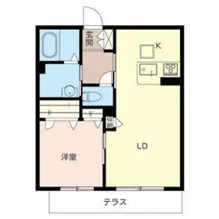 シャーメゾン プランドールK【0101号室】の間取り