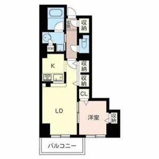 サニープレイス新梅田【0403号室】の間取り