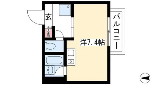 KHグランドール【102号室】の間取り