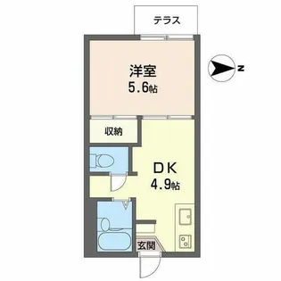 マンション三四四 A【0106号室】の間取り