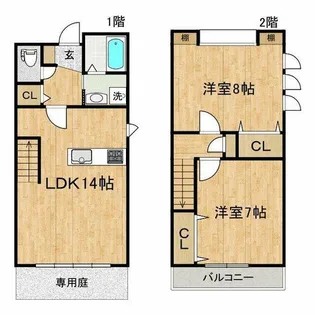 MAKANI長岡京【1階】の間取り