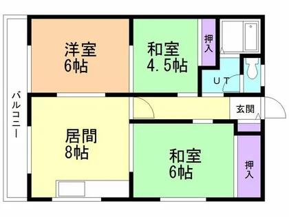 マンション木田【301号室】の間取り