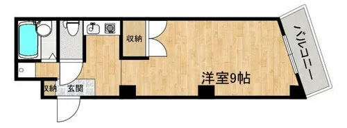 ナンバOMマンション【3階】の間取り