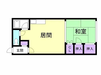 川浪荘【202号室】の間取り