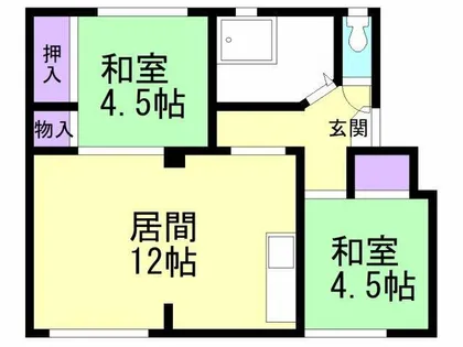 スカイレジデンス【1階】の間取り