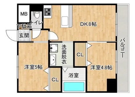 エステムコート新大阪Ⅸグランブライト【10階】の間取り