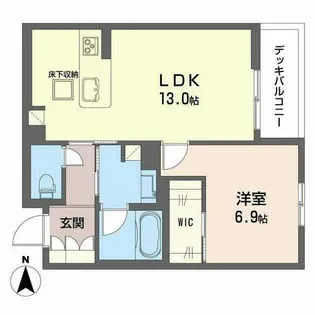 グラン フェリシア【0102号室】の間取り