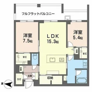 シャトードール プレミア【0402号室】の間取り