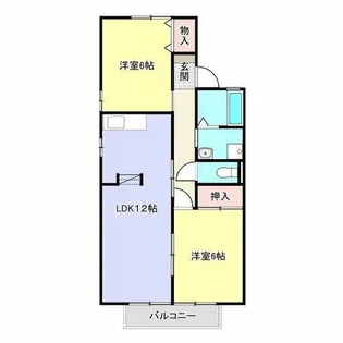 ハートホーム西沢B棟【1階】の間取り