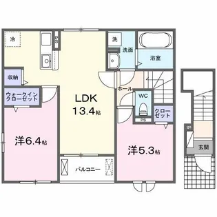 レフィナード 寿【2階】の間取り