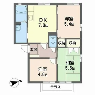 リバーパーク【0102号室】の間取り