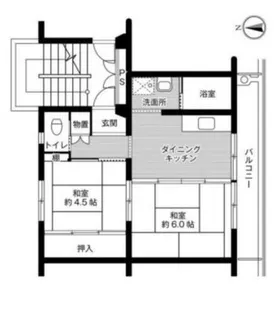 ビレッジハウス福崎【1-507号室】の間取り