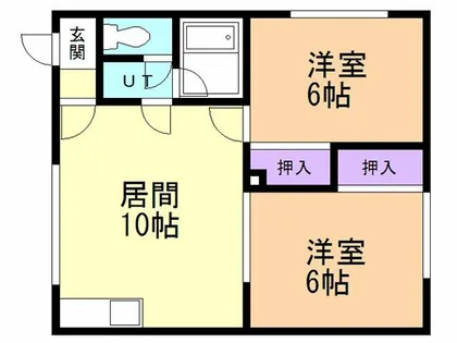 コーポ東園7【101号室】の間取り