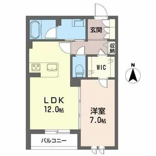 シャーメゾン 杉ケ町【0301号室】の間取り