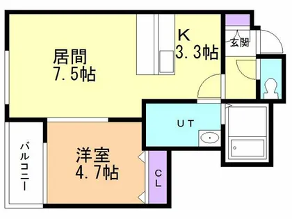 エクスセンス【1階】の間取り