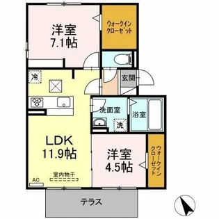 パークサイドANO【2階】の間取り