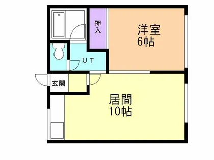 シティハイムまつみや【102号室】の間取り