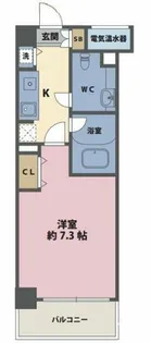 アヴァンセクール京橋南【8階】の間取り