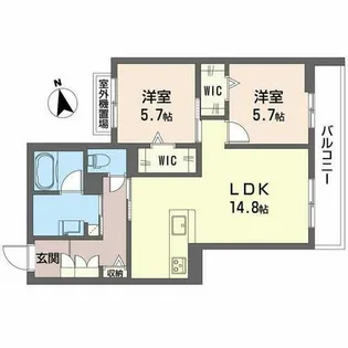 ソラマ【0302号室】の間取り