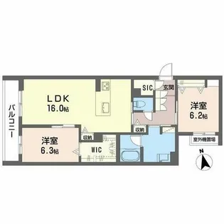 ソラマ【0305号室】の間取り