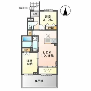 グリシナ【1階】の間取り