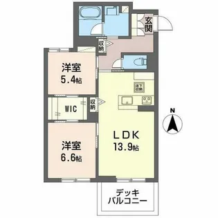 シャーメゾン 新大宮【0102号室】の間取り