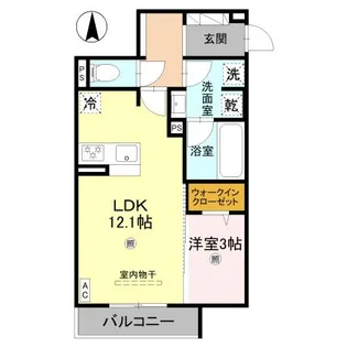 トリシア今川【2階】の間取り
