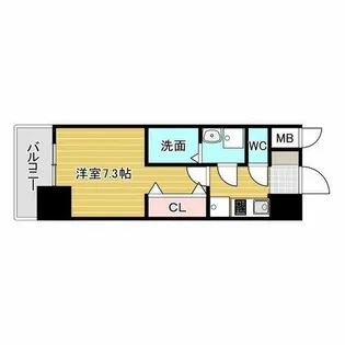S-RESIDENCE三国WEST【11階】の間取り